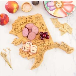 ALASKA Bamboo Cheese Board & Knife with Coaster Set